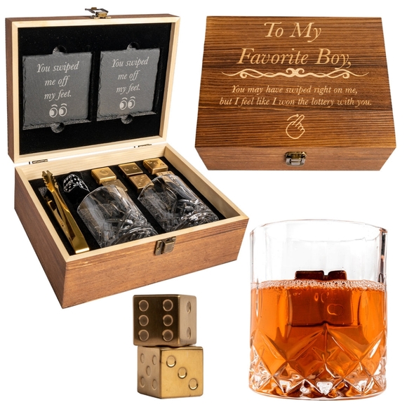 The Perfect Gift Set for your Man! Unique Whisky Glass Gift Set! - Picture 6 of 6